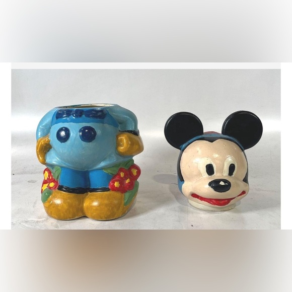1979 Mickey and Minnie Mouse - VINTAGE Two Side Turnabout COOKIE JAR - Picture 5 of 5
